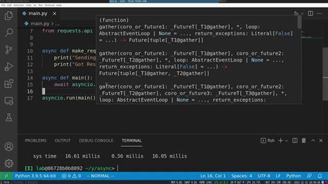 python await future.